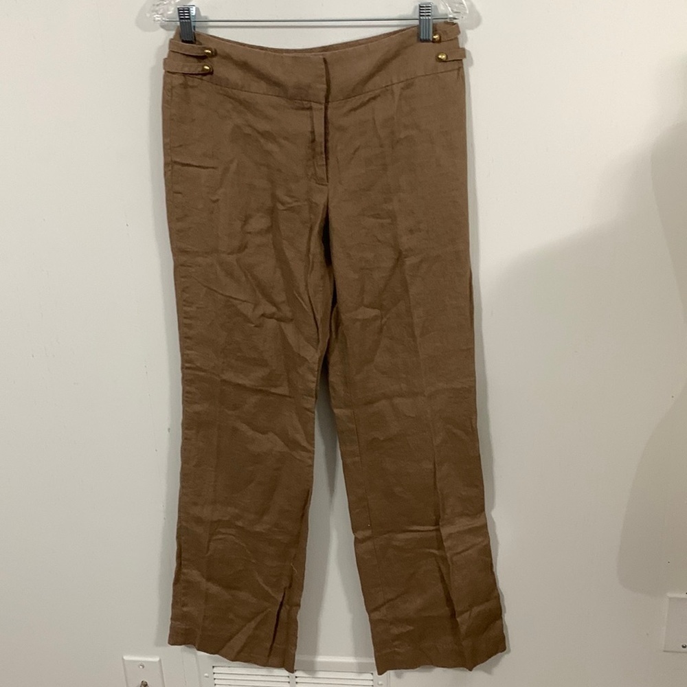 Grace Elements 100% Linen wide leg pants Size 6, good condition